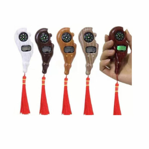 Pack of 2 Digital Tasbeeh Tally Counter with LED Light Beads Rolling