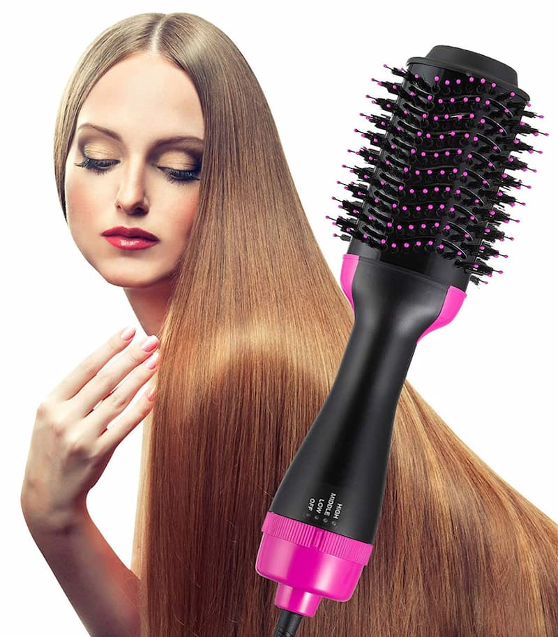 Hot air brush for curly hair clearance
