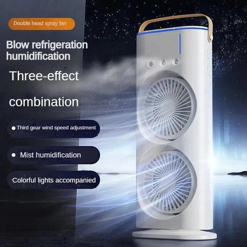 Double-Ended Spray Water Mist Fan with Remote