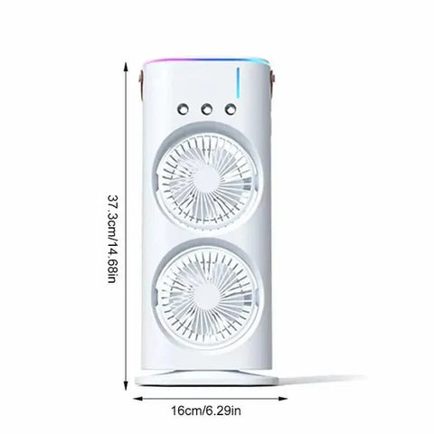 Double-Ended Spray Water Mist Fan with Remote