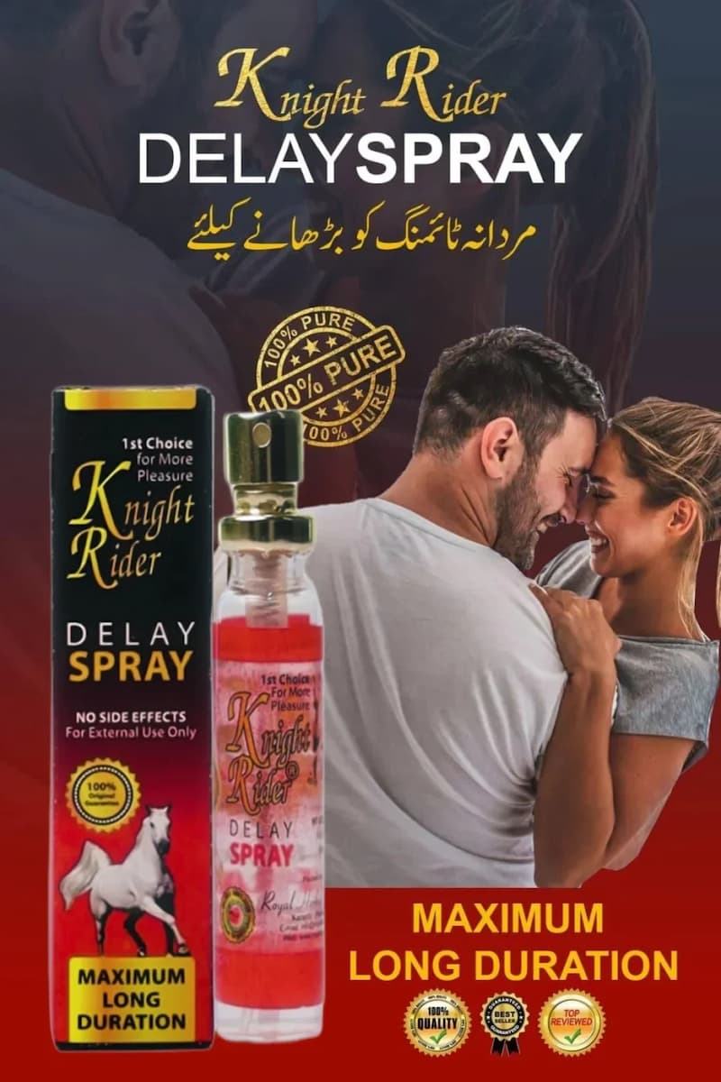 Pack of 2 Knight Rider Delay Cream & Spray at Best Price in Pakistan – Online Shopping in Pakistan: Beauty, Fashion, Electronics, Sports & Lifestyle, VR, Skincare Ratdin.pk