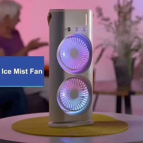 Double-Ended Spray Water Mist Fan with Remote