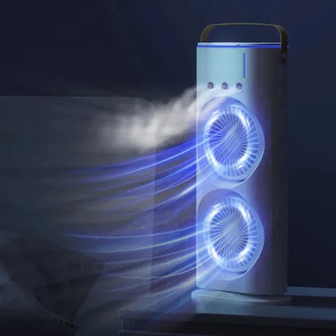 Double-Ended Spray Water Mist Fan with Remote