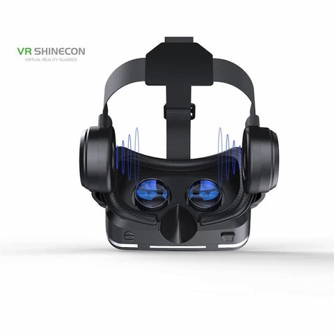New Shinecon G04EA Plus Virtual Reality Glasses with Headphones – Black