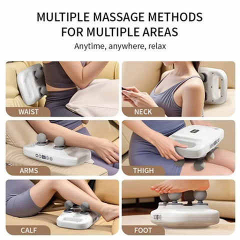 New 2025 Handheld Full Body Massager 4-Head Massager