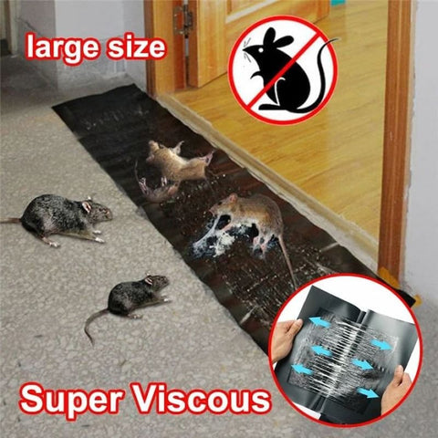 Bundle of 2 Rat Killing Magic Carpets Rodents Moles Trap Rat Mice Trap Clear Invisible Mouse Glue Trap Large