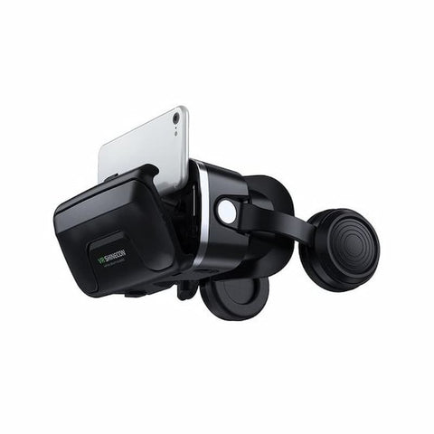 New Shinecon G04EA Plus Virtual Reality Glasses with Headphones – Black