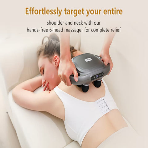 New 2025 Handheld Full Body Massager 4-Head Massager