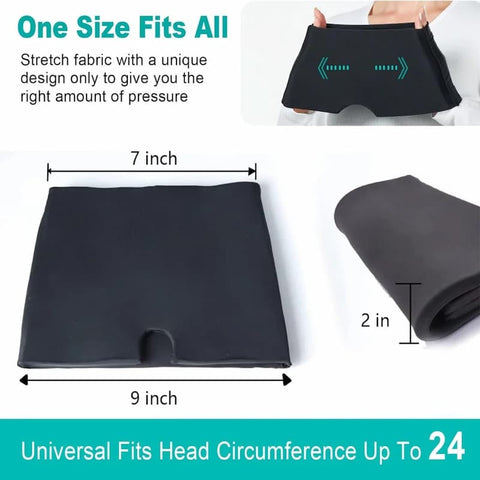 Migraine Relief Cap Hot & Cold Therapy Ice Cap for Headache Relief – Reusable Gel Ice Bead Face Mask & Head Wrap for Tension, Stress, Sinus, & Pain Relief – Soothing Cooling & Heating Sleep Mask for Men & Women