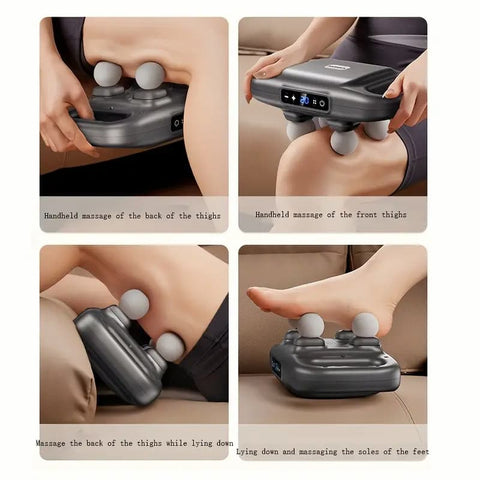 New 2025 Handheld Full Body Massager 4-Head Massager