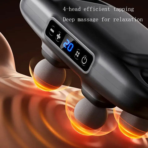 New 2025 Handheld Full Body Massager 4-Head Massager