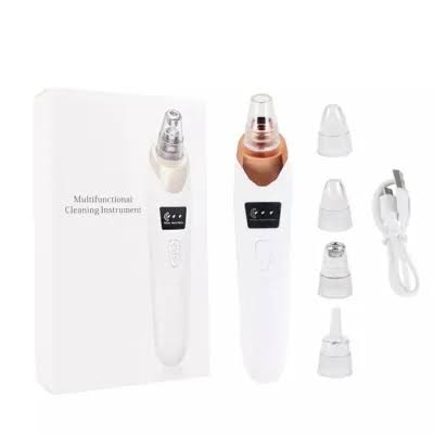 Vacuum Pore Cleaner, 5 In 1 Blackheads Removing Device Electric Derma suction Machine | USB Rechargeable Acne Pimple Pore Cleaner Vacuum tool - Facial Cleanser Device for Nose & Skin Care