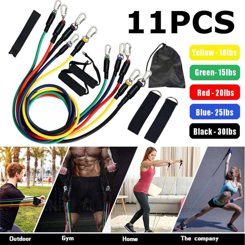 Buy 11 Pcs Resistance Band Set at Best Price in Pakistan Online Shopping in Pakistan Beauty Fashion Electronics Sports Lifestyle VR Skincare Ratdin.pk