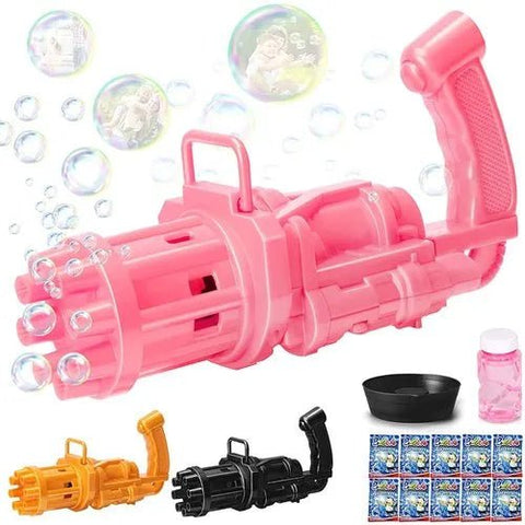 8-Hole Bubble Gun Machine - Massive Bubble Gattler Toy gun With Bubble liquid for Kids - Automatic Electric Bubble Maker Machine glue Gun - Assorted Random Color - Online Shopping in Pakistan: Beauty, Fashion, Electronics, Sports & Lifestyle, VR, Skincare