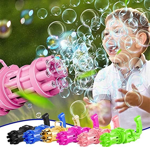 8-Hole Bubble Gun Machine - Massive Bubble Gattler Toy gun With Bubble liquid for Kids - Automatic Electric Bubble Maker Machine glue Gun - Assorted Random Color - Online Shopping in Pakistan: Beauty, Fashion, Electronics, Sports & Lifestyle, VR, Skincare