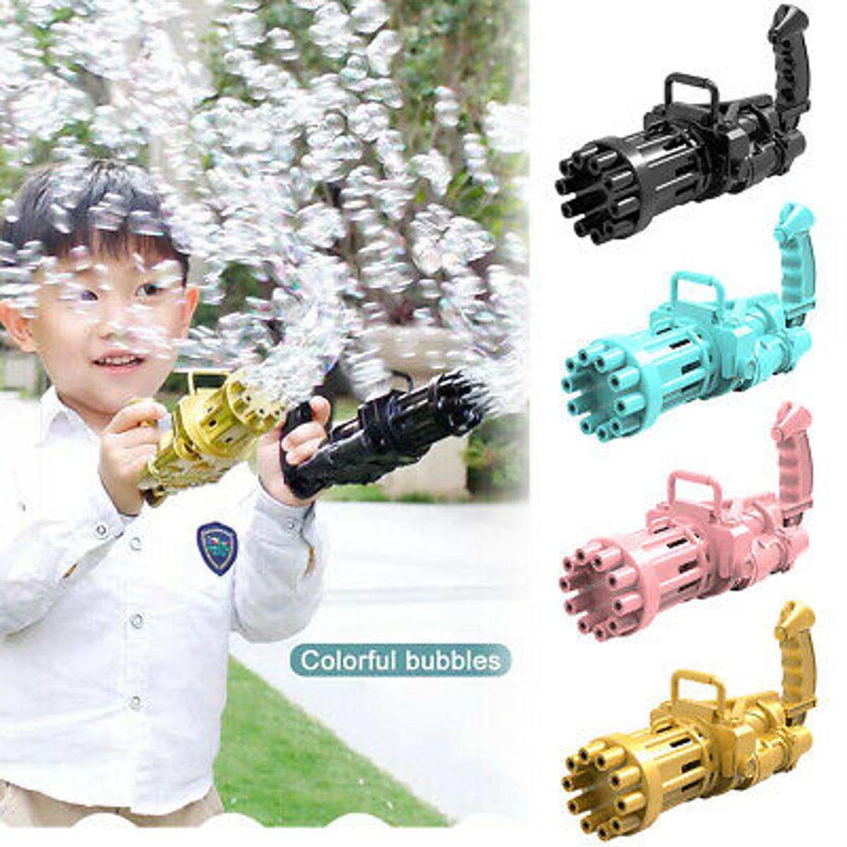 8-Hole Bubble Gun Machine - Massive Bubble Gattler Toy gun With Bubble liquid for Kids - Automatic Electric Bubble Maker Machine glue Gun - Assorted Random Color - Online Shopping in Pakistan: Beauty, Fashion, Electronics, Sports & Lifestyle, VR, Skincare