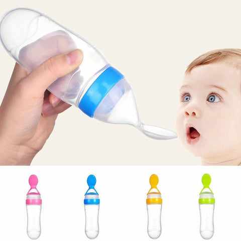 Baby Spoon Feeder Silicone Spoon Feeder Multicolor - Online Shopping in Pakistan: Beauty, Fashion, Electronics, Sports & Lifestyle, VR, Skincare