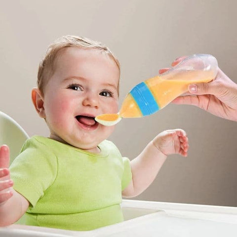 Baby Spoon Feeder Silicone Spoon Feeder Multicolor - Online Shopping in Pakistan: Beauty, Fashion, Electronics, Sports & Lifestyle, VR, Skincare