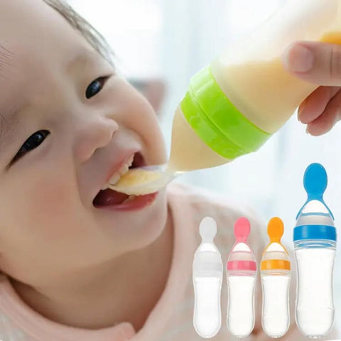 Baby Spoon Feeder Silicone Spoon Feeder Multicolor - Online Shopping in Pakistan: Beauty, Fashion, Electronics, Sports & Lifestyle, VR, Skincare