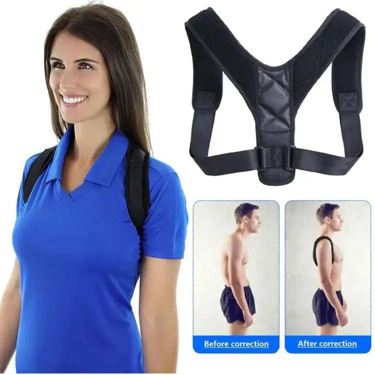 Body Posture Corrector Belt - Shoulder Support Relief and Back Pain Relief Belt - Adjustable Posture Support Brace for Men and Women - Online Shopping in Pakistan: Beauty, Fashion, Electronics, Sports & Lifestyle, VR, Skincare