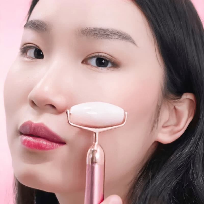 Flawless Jade Roller, Micro Vibrating Facial Roller And Massager, Automatic Facial Vibrate Face Massager, Cell operated Pink Rose Quartz Facial ... Flawless Jade Roller, Micro Vibrating Facial Roller And Massager, Automatic Facial Vibrate Face Massager, Cell operated Pink Rose Quartz Facial ...