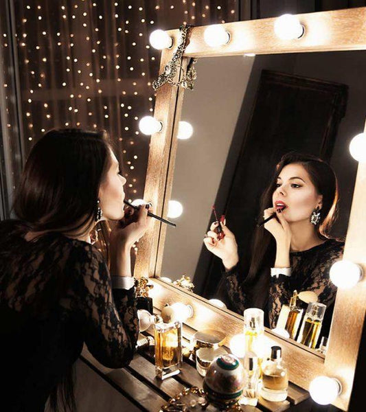 Hollywood Style LED Vanity Mirror Lights Kit with 10 Dimmable Bulbs For Makeup Dressing Fixture Strip For Makeup Mirror Vanity Table Set - Online Shopping in Pakistan: Beauty, Fashion, Electronics, Sports & Lifestyle, VR, Skincare
