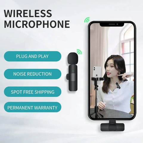 K8 Wireless Collar Microphone For Type C Android, IOS - Online Shopping in Pakistan: Beauty, Fashion, Electronics, Sports & Lifestyle, VR, Skincare