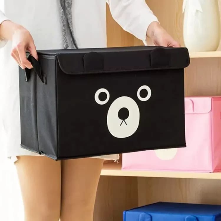 New Multicolor Pack of 2 - Foldable Kids Toy Storage Basket Bin Set Panda Cartoon - Online Shopping in Pakistan: Beauty, Fashion, Electronics, Sports & Lifestyle, VR, Skincare
