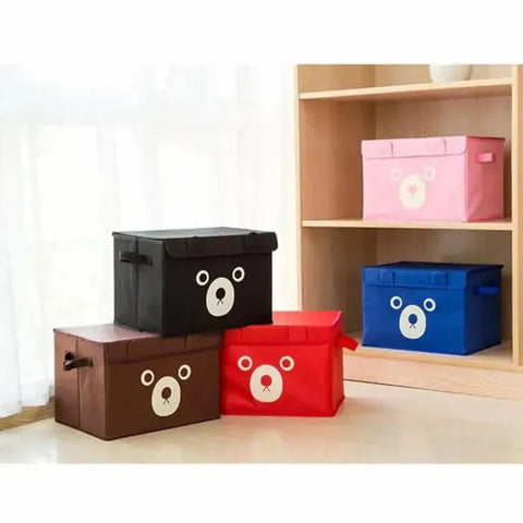 New Multicolor Pack of 2 - Foldable Kids Toy Storage Basket Bin Set Panda Cartoon - Online Shopping in Pakistan: Beauty, Fashion, Electronics, Sports & Lifestyle, VR, Skincare