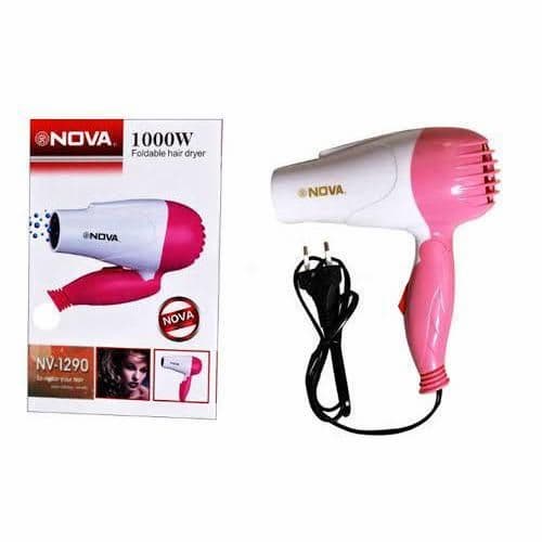 Nova 1290 Professional Foldable Hair Dryer 1000W (Multicolor) - Online Shopping in Pakistan: Beauty, Fashion, Electronics, Sports & Lifestyle, VR, Skincare
