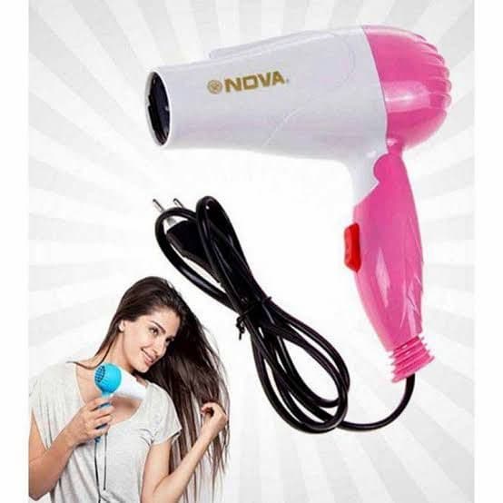 Nova 1290 Professional Foldable Hair Dryer 1000W (Multicolor) - Online Shopping in Pakistan: Beauty, Fashion, Electronics, Sports & Lifestyle, VR, Skincare
