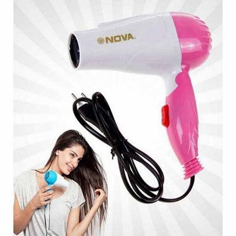 Nova 1290 Professional Foldable Hair Dryer 1000W (Multicolor) - Online Shopping in Pakistan: Beauty, Fashion, Electronics, Sports & Lifestyle, VR, Skincare