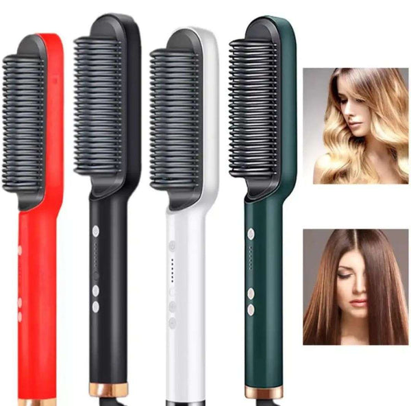 Brush style hair straightener online