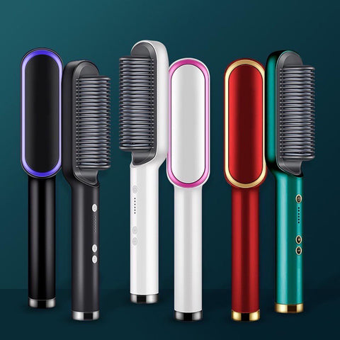 Original 909 Brush Hair Straightener Brush For Girls Comb Style / Hair Styling Hair Comb Brush Multi Color - Online Shopping in Pakistan: Beauty, Fashion, Electronics, Sports & Lifestyle, VR, Skincare