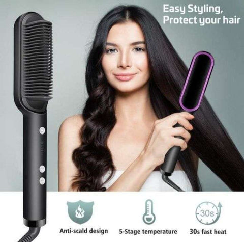 Original 909 Brush Hair Straightener Brush For Girls Comb Style Hair Online Shopping in Pakistan Beauty Fashion Electronics Sports Lifestyle VR Skincare Ratdin.pk