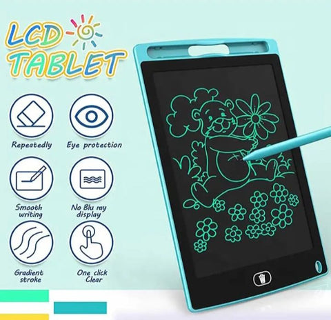 Original Tablet LCD Multicolor Writing and drawing tablet with best writing Effect Electronic Slate E-writer Digital Memo Pad Erasable easily Learning Toys And Gadgets For Educational And Daily Life Routine tablet Purpose for kids -8.5 Inch - Online Shopping in Pakistan: Beauty, Fashion, Electronics, Sports & Lifestyle, VR, Skincare
