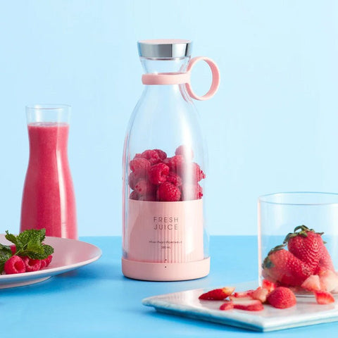 Portable Electric Bottle Juicer For Shakes And Smoothies - Mini Fast Portable Juicer Blender USB Rechargeable - Wireless Bottle for Traveling (Multicolour) - Multifunctional Juice Maker Machine 380ml - Online Shopping in Pakistan: Beauty, Fashion, Electronics, Sports & Lifestyle, VR, Skincare
