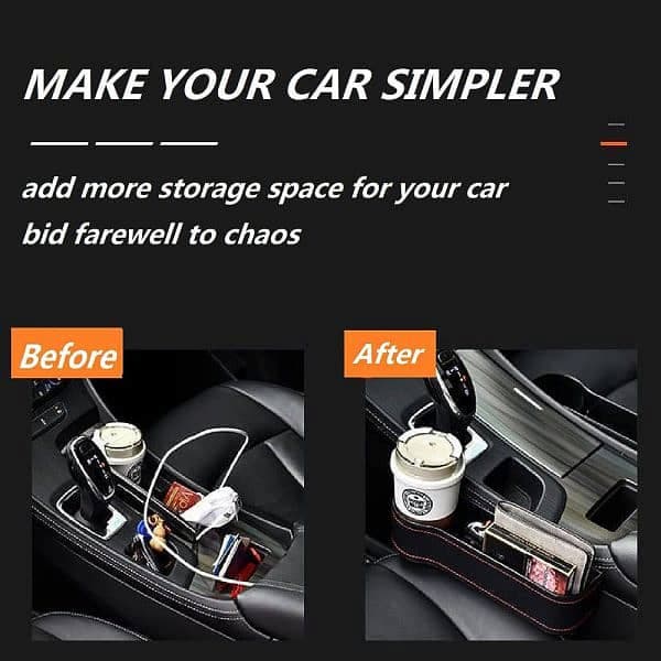 Set of 2 Car Seat Box Storage Car Seat Side Pocket Gap Slit Pocket Storage Organizer - Online Shopping in Pakistan: Beauty, Fashion, Electronics, Sports & Lifestyle, VR, Skincare