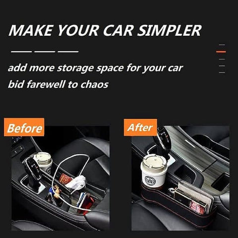 Set of 2 Car Seat Box Storage Car Seat Side Pocket Gap Slit Pocket Storage Organizer - Online Shopping in Pakistan: Beauty, Fashion, Electronics, Sports & Lifestyle, VR, Skincare