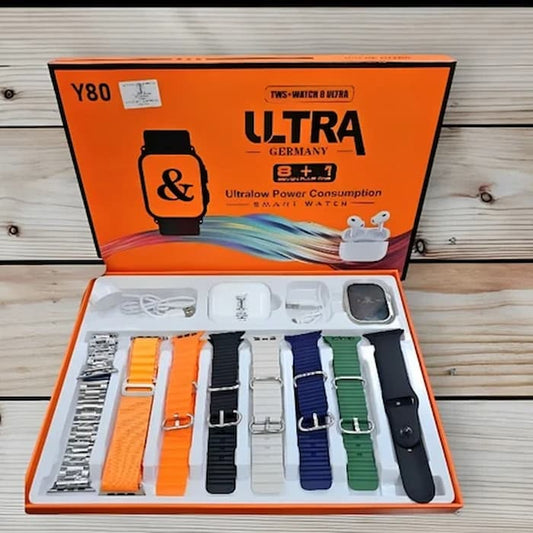 Y80 Ultra Smart Watch With 8 Straps 8 Colorful Straps and Free Watch Case Cover 2024 Latest - Online Shopping in Pakistan: Beauty, Fashion, Electronics, Sports & Lifestyle, VR, Skincare